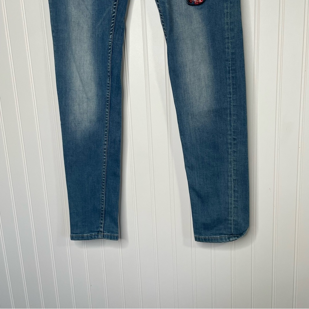 Desigual Embroidered Appliqué Skinny Jeans - Picture 3 of 11